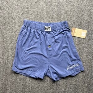 Lazy One Boxer Mens M Blue Alaska Moose He Who Smelt It Dealt It Novelty Humor